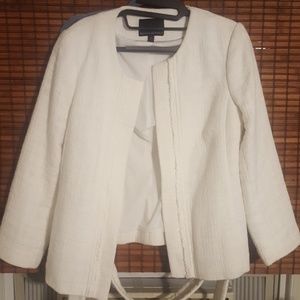 Creme tweed suit jacket